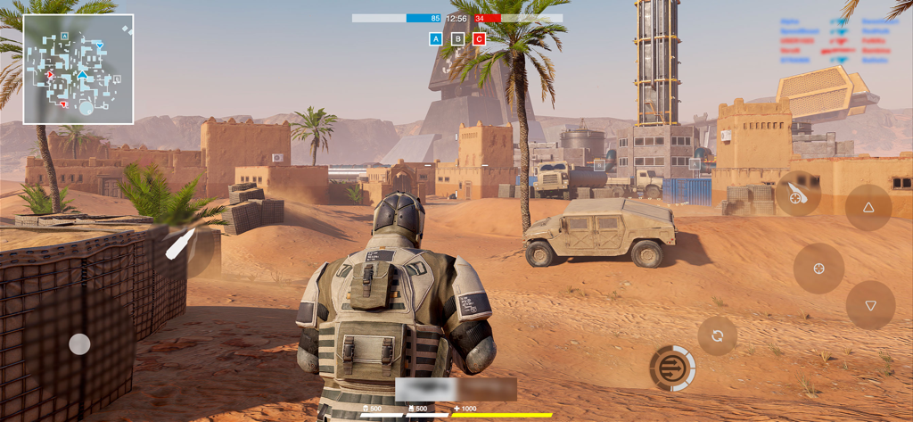 Battle Prime: Shooting games - Third person view of a tactical shooter in a desert environment