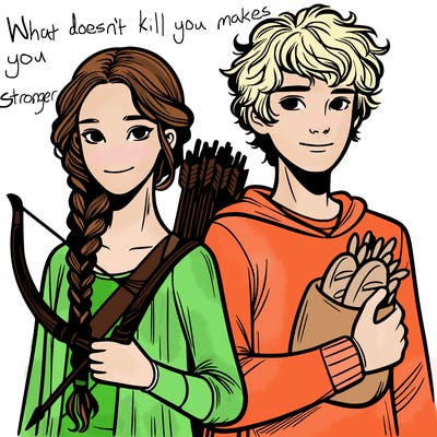 katniss peeta hunger games