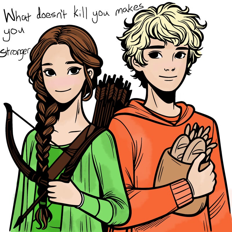 katniss peeta hunger games