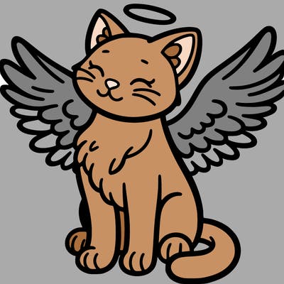 cat with wings