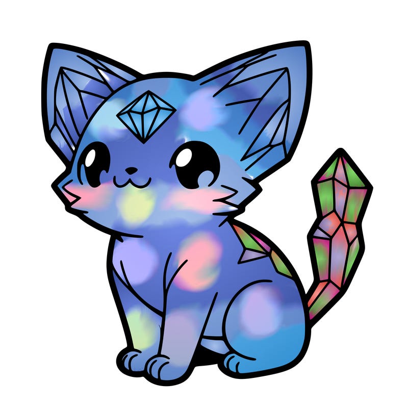 crystal kitten