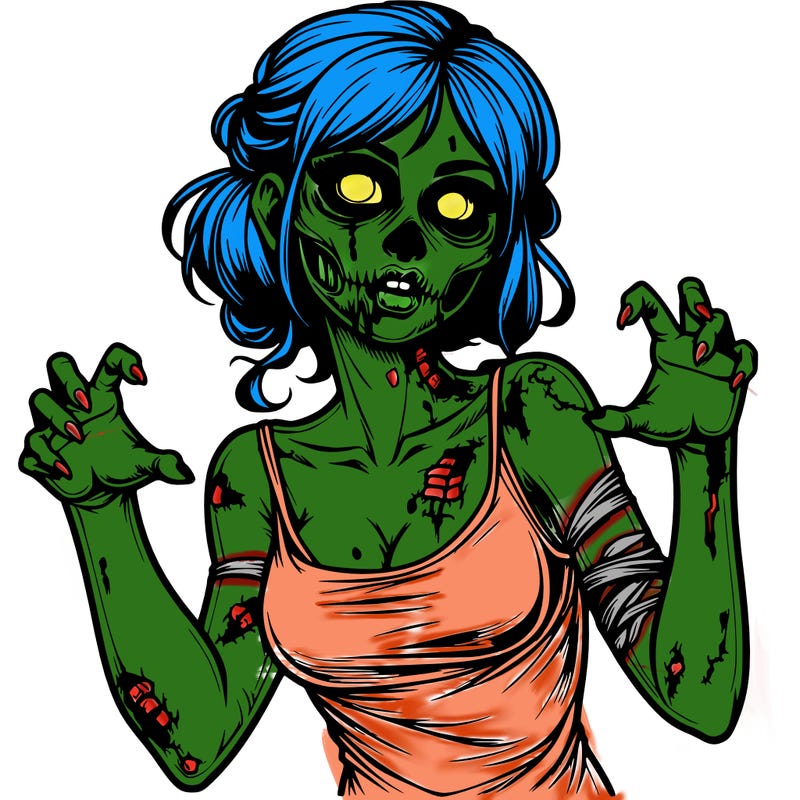realistic zombie girl