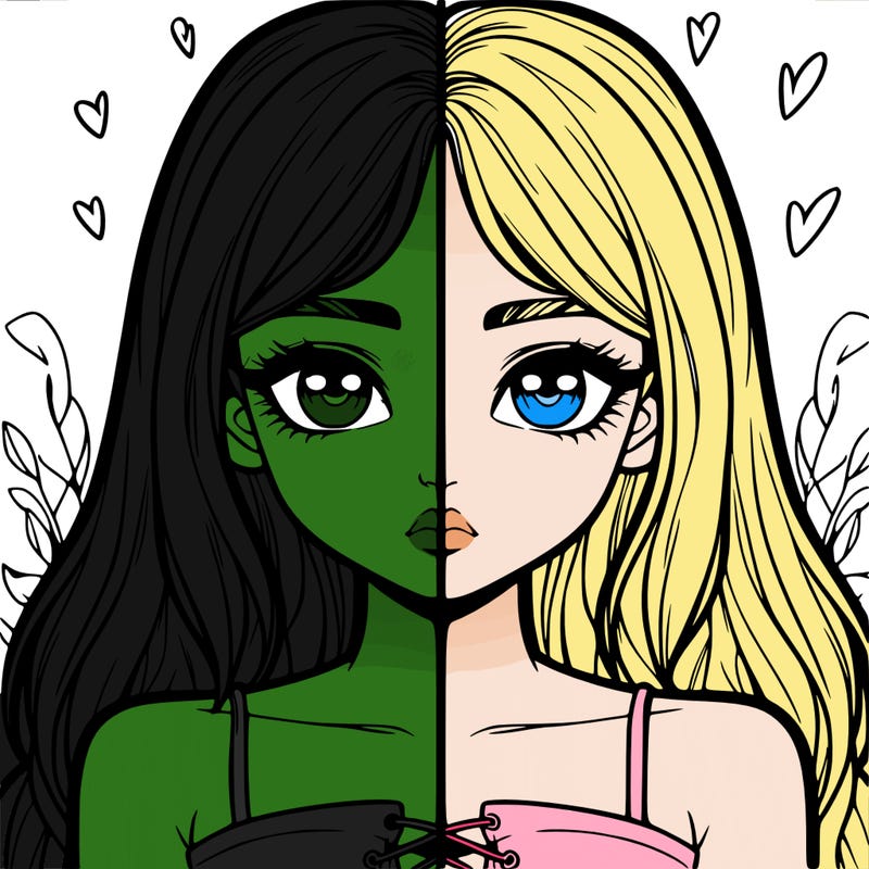 realistic girl split