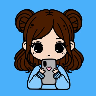 girl holding a phone