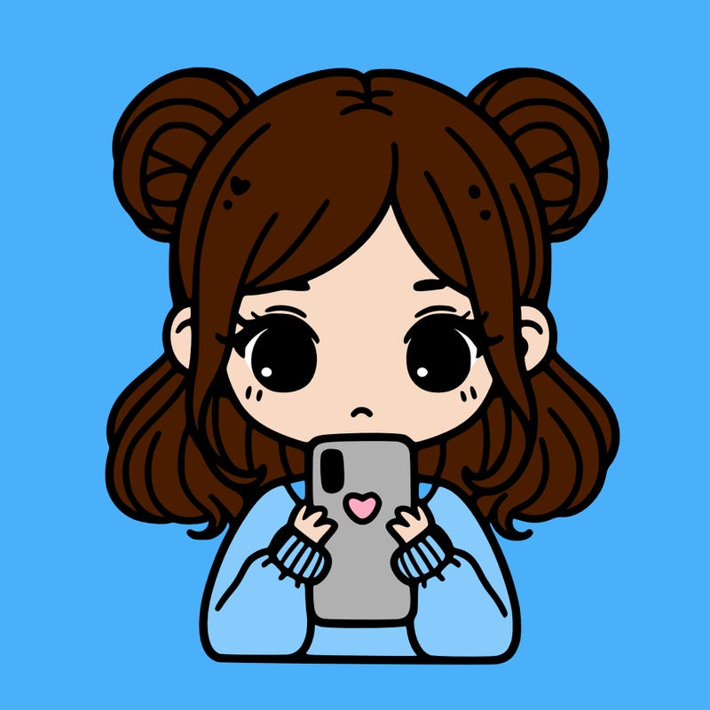 girl holding a phone