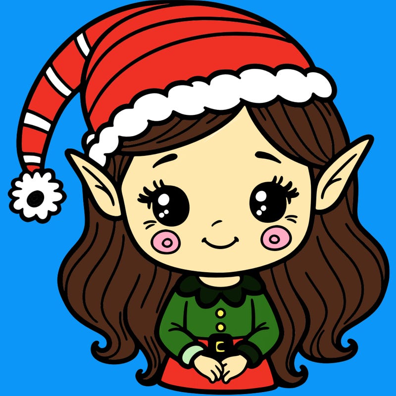 christmas elf girl