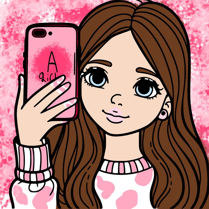 girl with phone teen