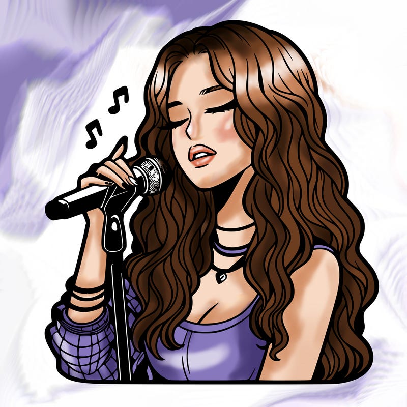 realistic female singer