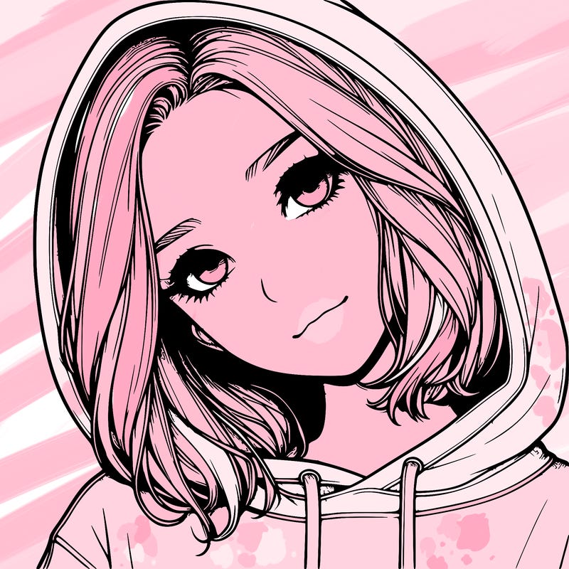 realistic girl with hoodie