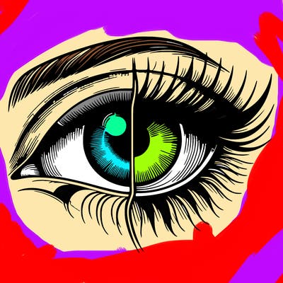 realistic eye split