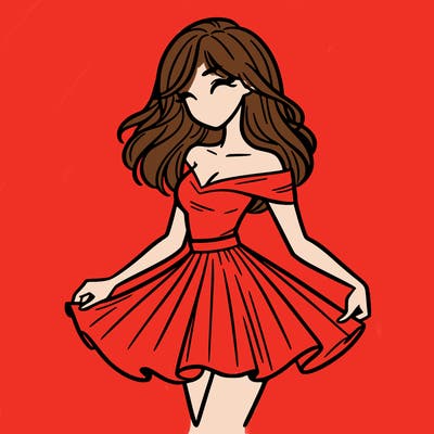 woman in skirt