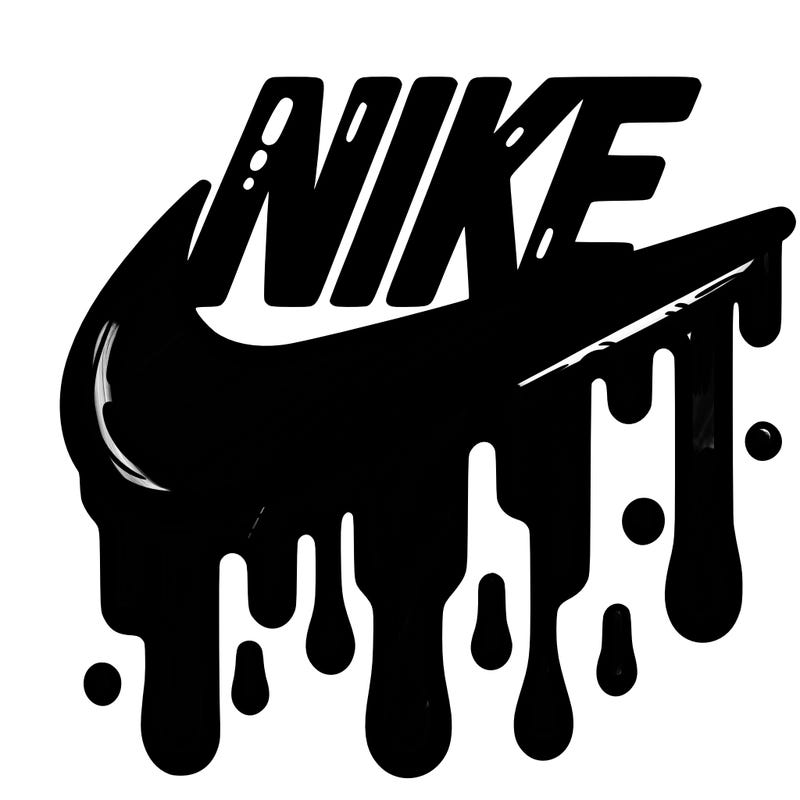 dripping nike logo