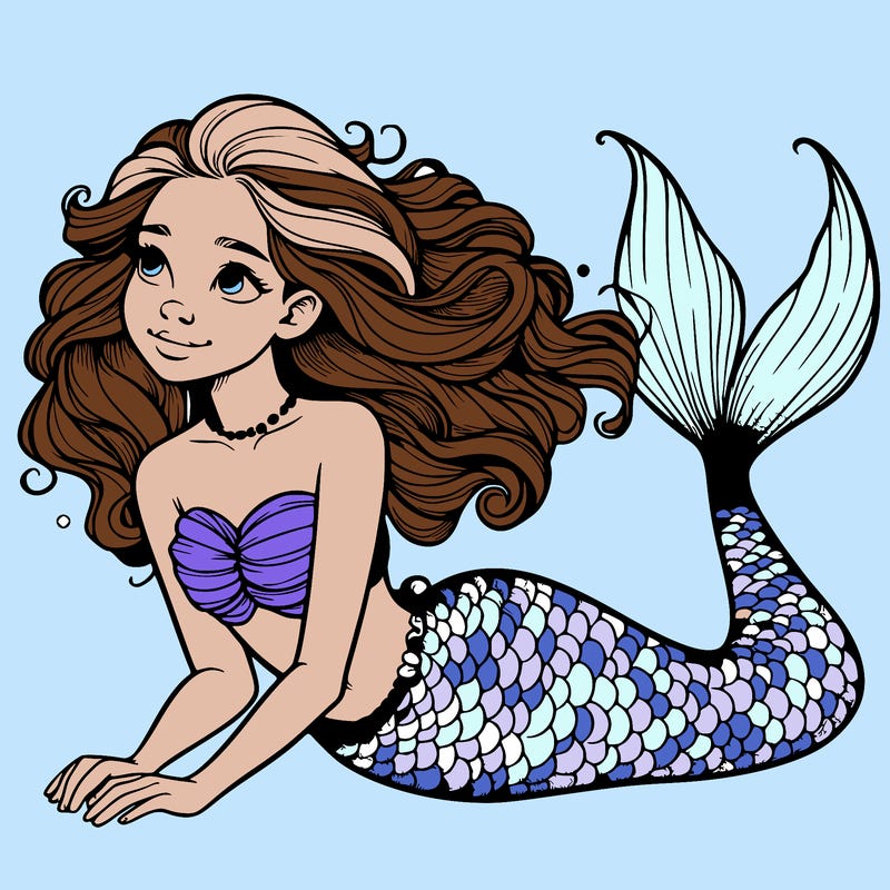 a realistic mermaid