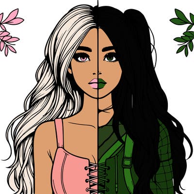 realistic girl split