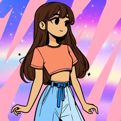 girl in a cute crop top