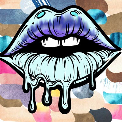lips that look realistic and drip