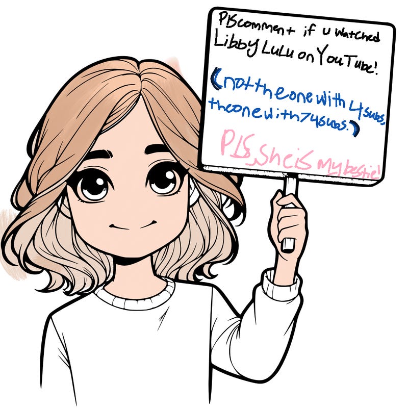 realistic girl holding up a sign