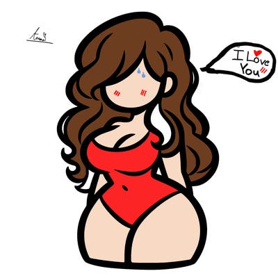 curvy woman with hair