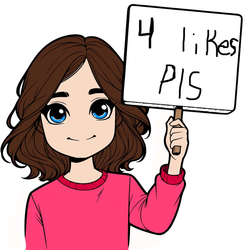 realistic girl holding up a sign