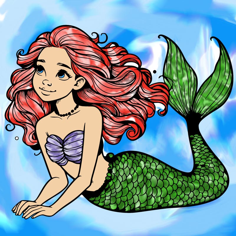 a realistic mermaid