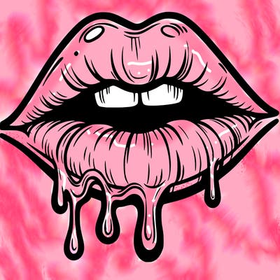 lips that look realistic and drip