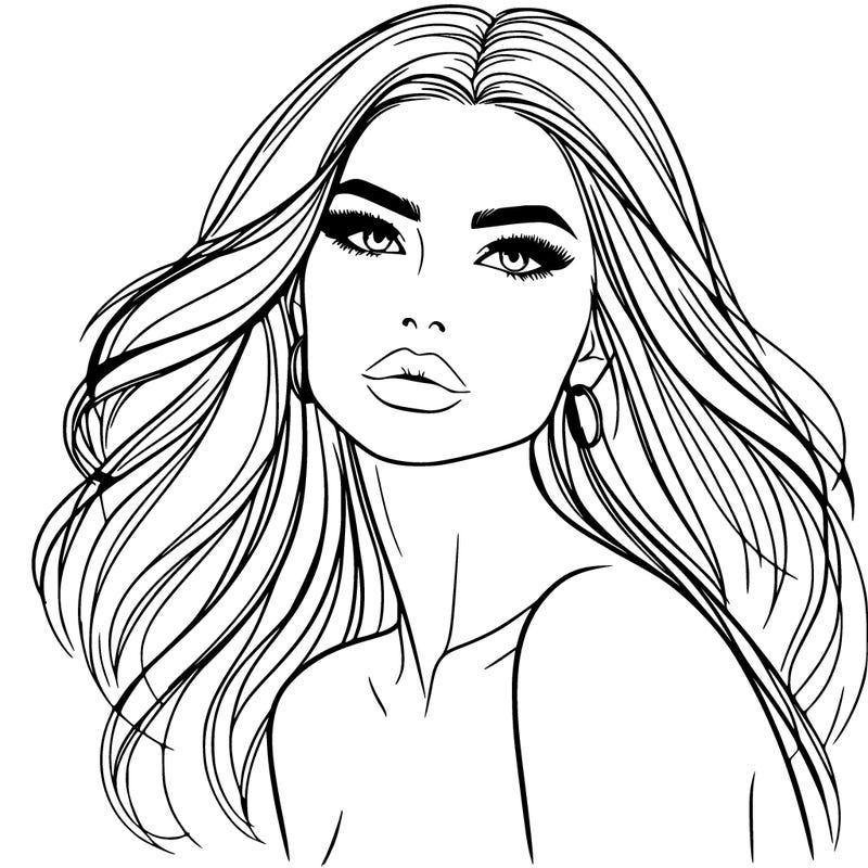 beautiful woman model realistic