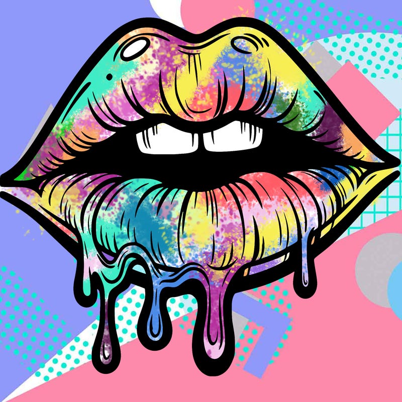 lips that look realistic and drip