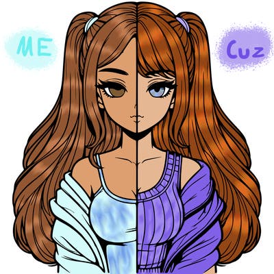 realistic girl split