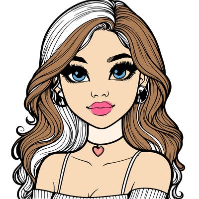 realistic pretty girl