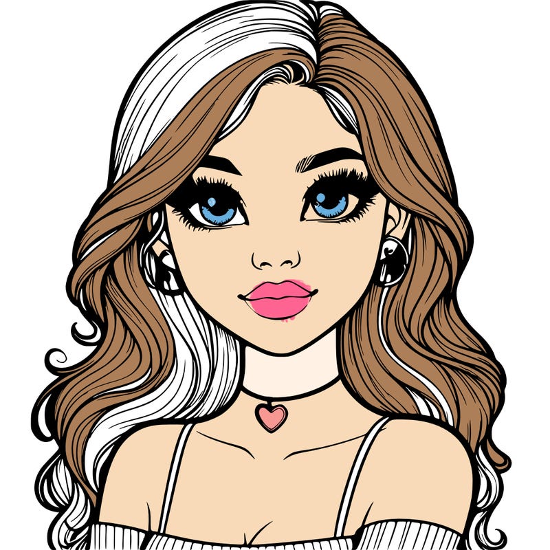 realistic pretty girl