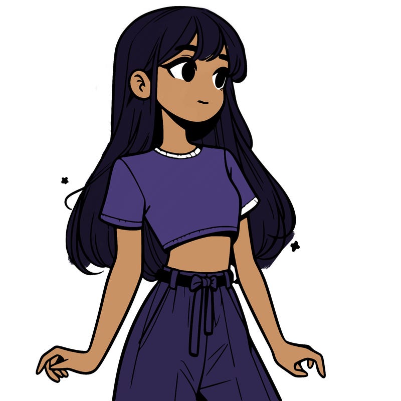 girl in a cute crop top