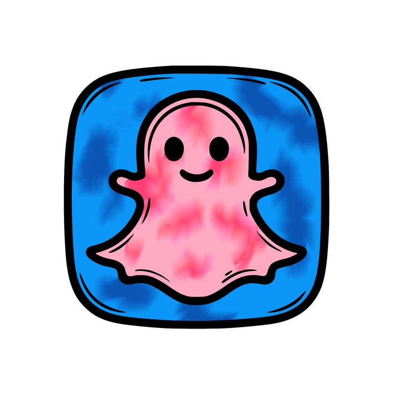 realistic snapchat logo