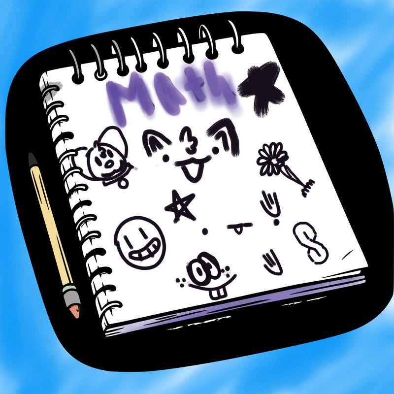 a blank sketch pad