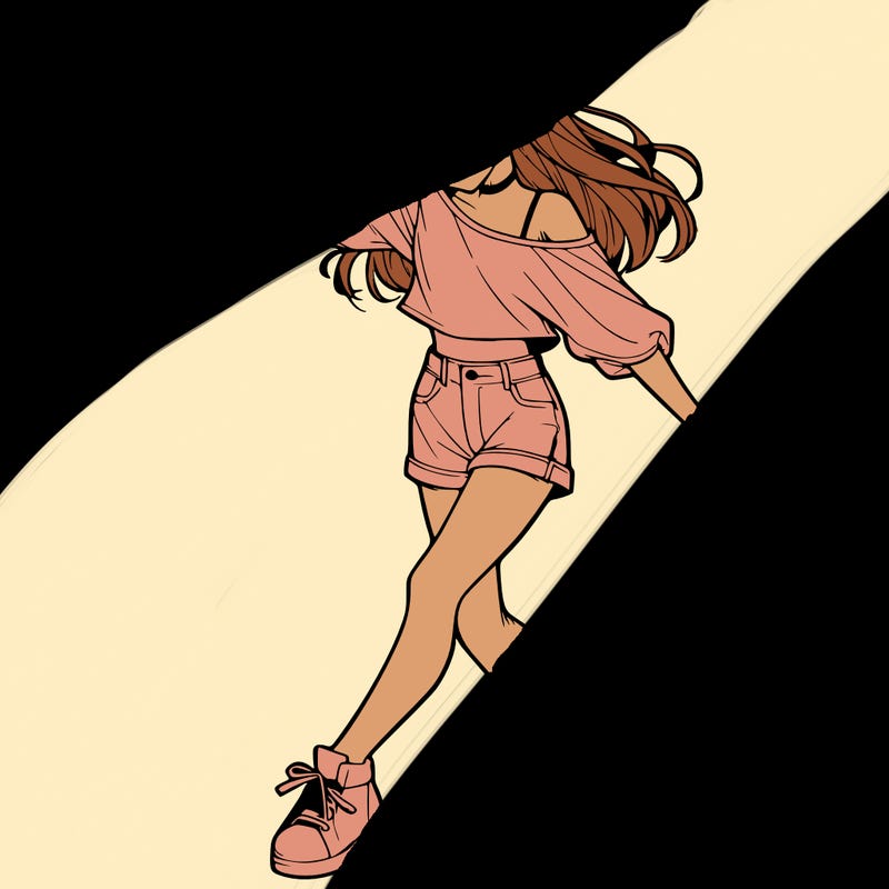 realistic girl danceing