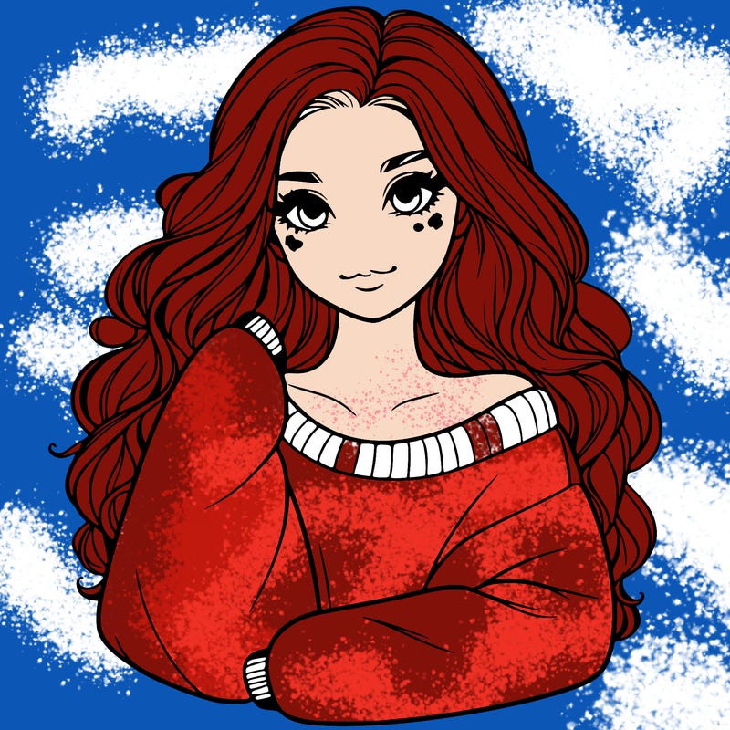 a beautiful girl in a big sweatshirt