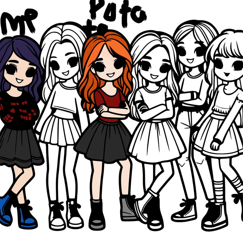 group of girls
