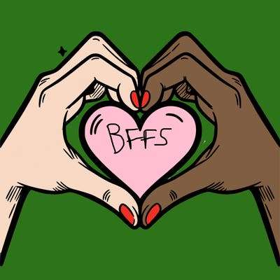 two hands making a heart