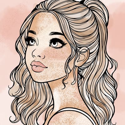 beautiful realistic girl