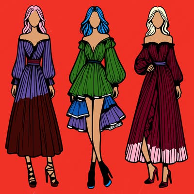 fashion models dresses