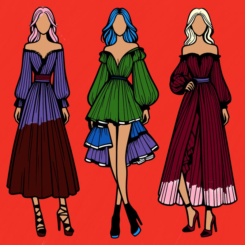 fashion models dresses