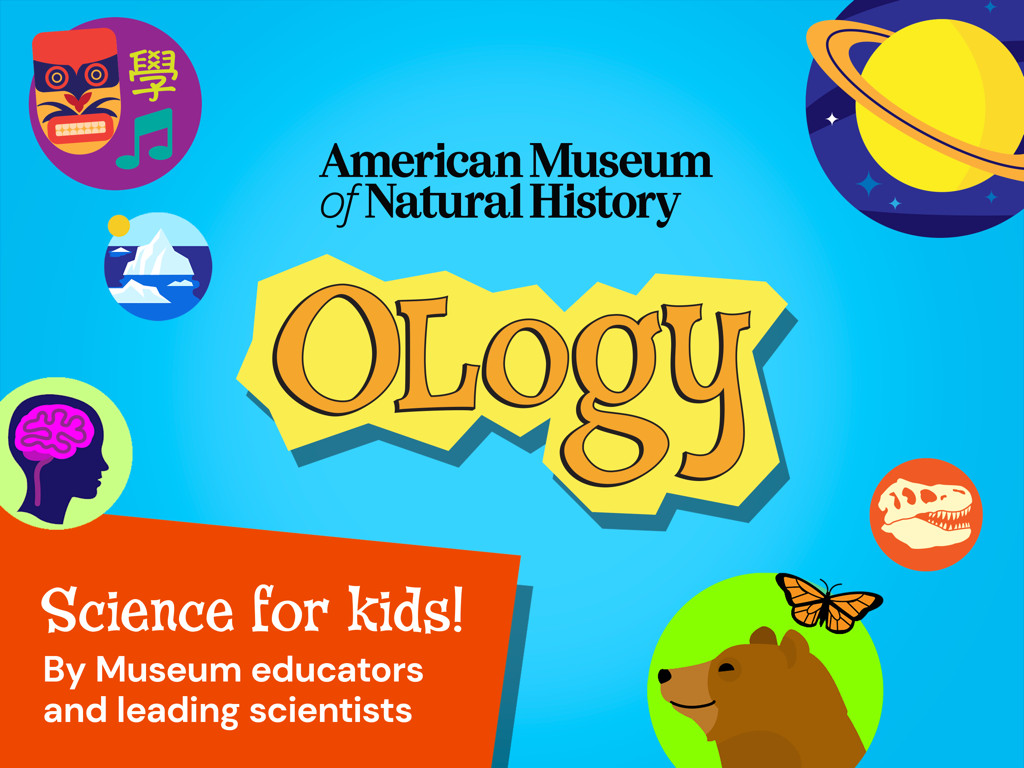 OLogy Science for Kids app title screen by American Museum of Natural History