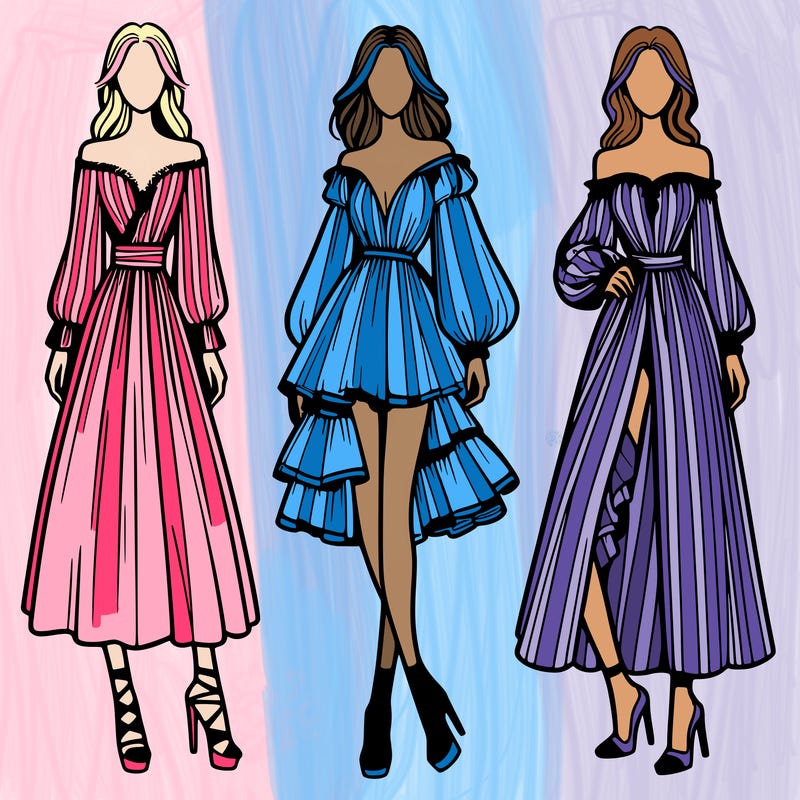 fashion models dresses