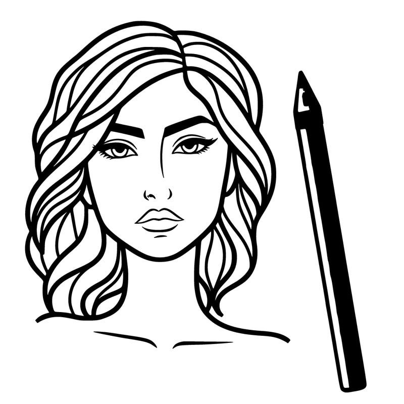 pop art style woman