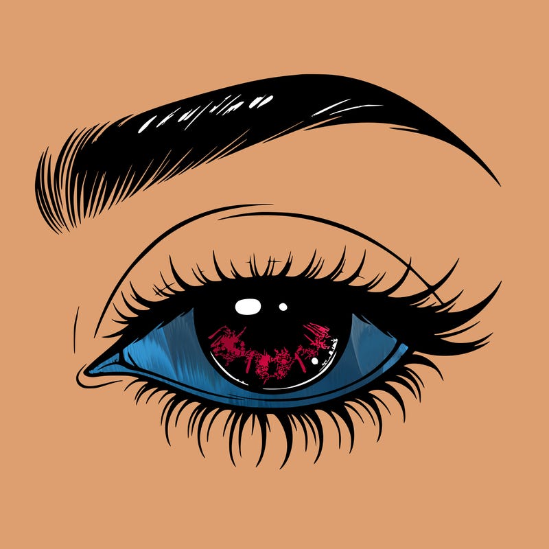 eye closed realistic