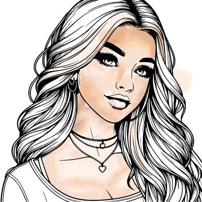 detailed realistic girl