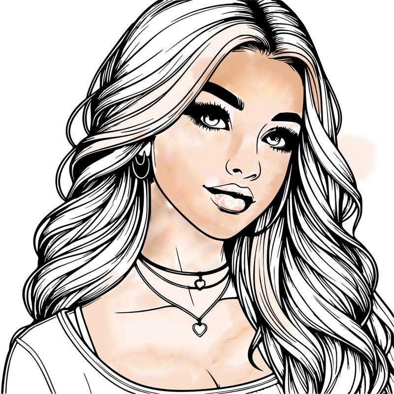 detailed realistic girl