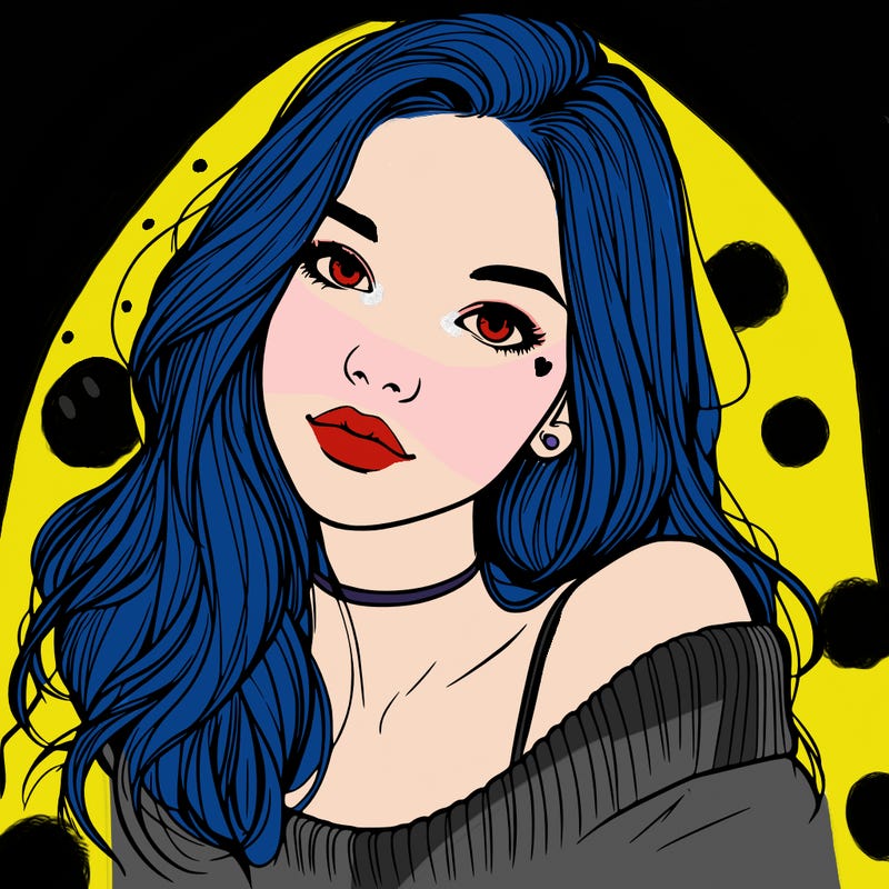 beautiful teenage woman realistic