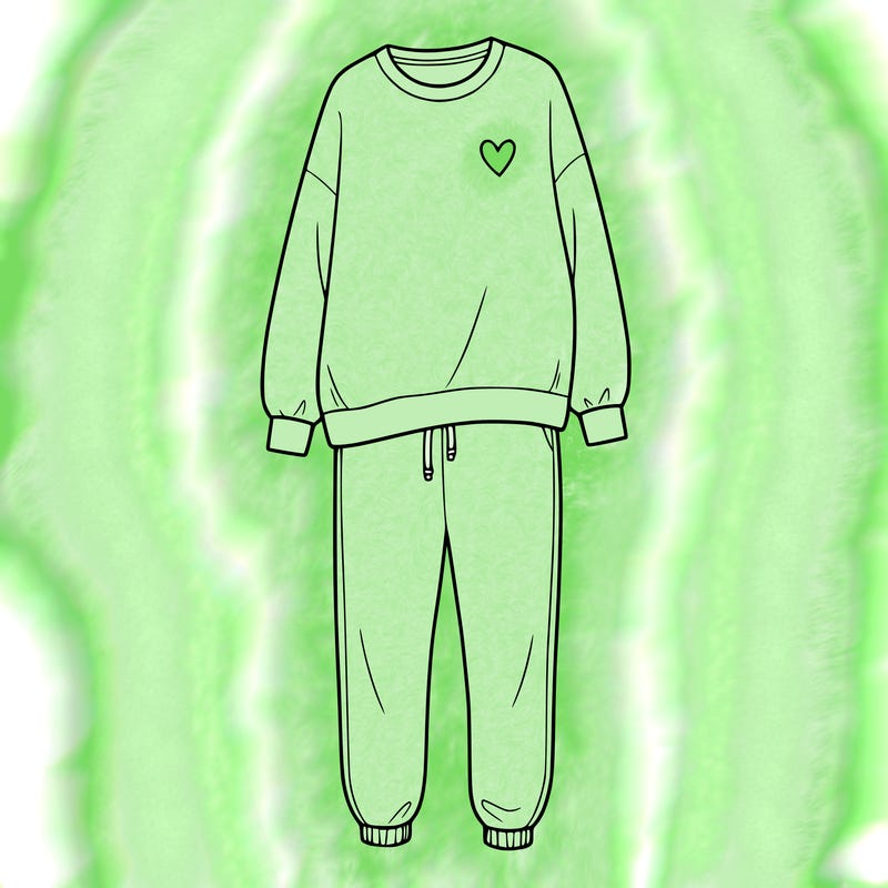 cute sweat shirt and sweat pants