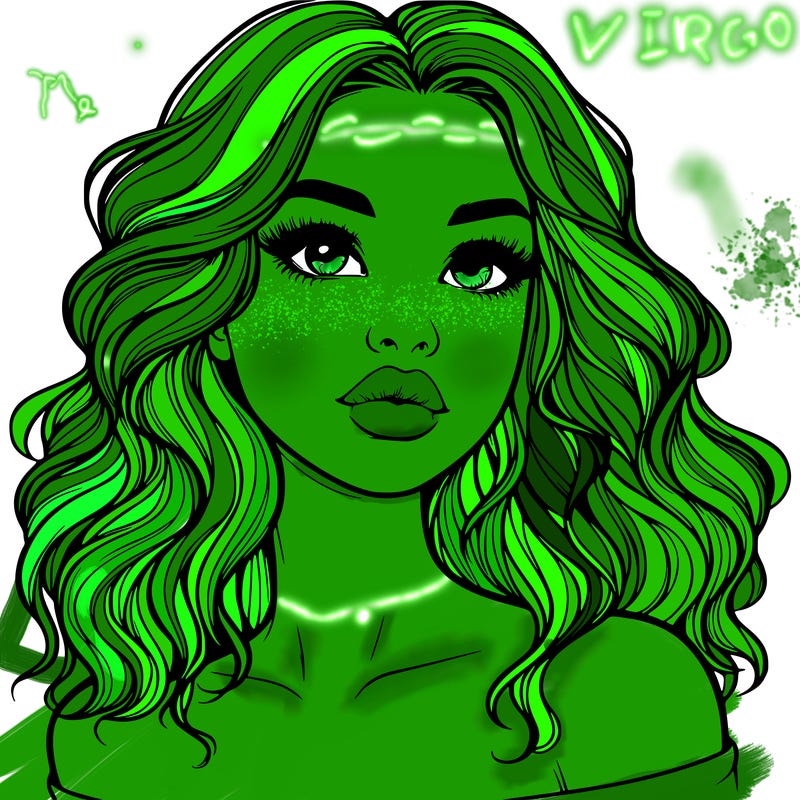 realistic girl with wavy hair and lips