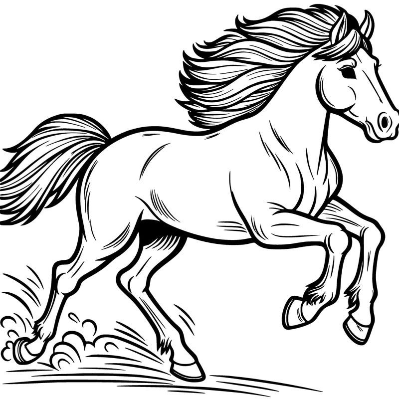 galloping horse